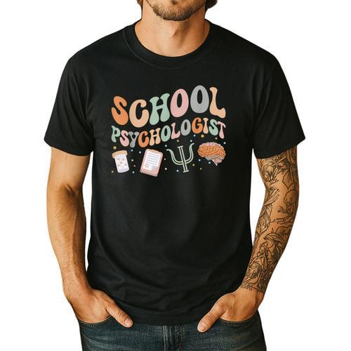 School Psychologist Teacher Psychology School Psychologist Men's Casual T-Shirt - teacherstshirts.com AU