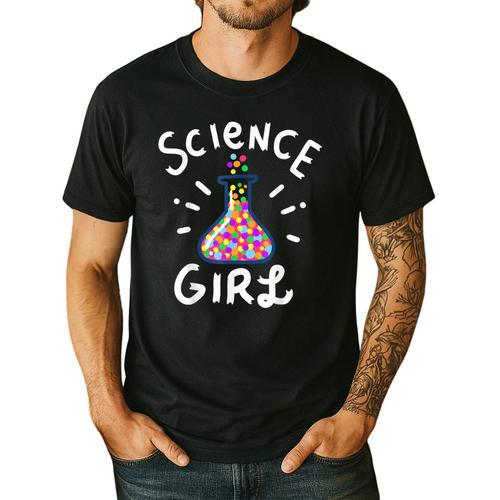 Science Girl Chemistry Biology Student Teacher Men's Casual T-Shirt - teacherstshirts.com DE