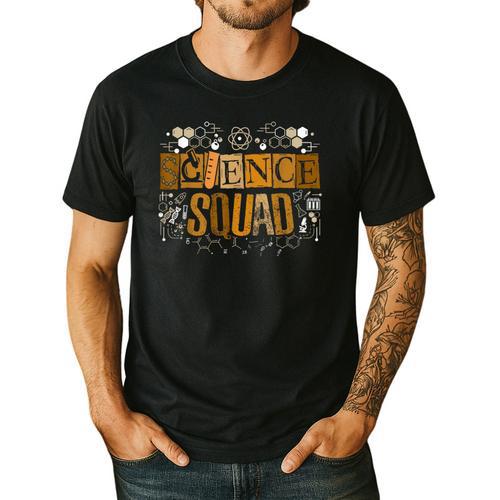 Science Squad Teacher STEM Chemistry Biology Physics Men's Casual T-Shirt - teacherstshirts.com AU