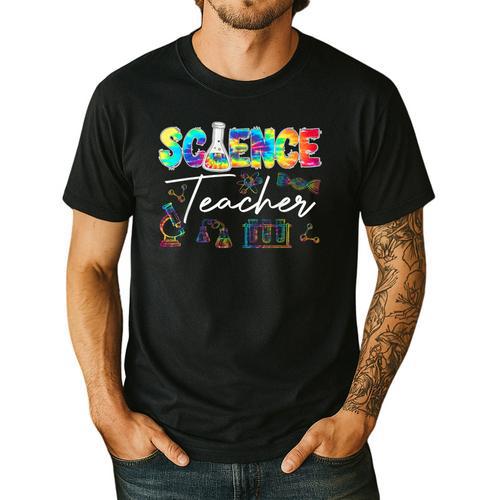 Science Teacher Tie Dye First Day Of School Back To School Men Women Girls Kids Men's Casual T-Shirt - teacherstshirts.com AU