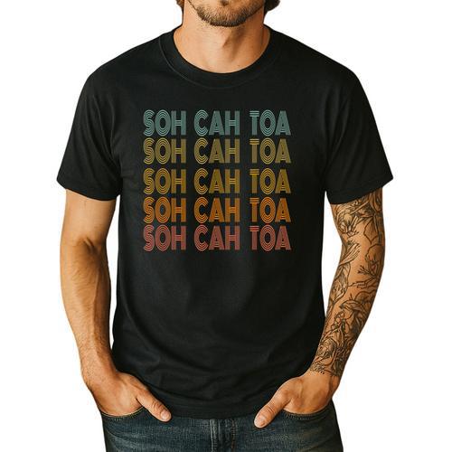 SOH CAH TOA SOHCAHTOA Trigonometry Math Parody Teacher Men Women Kids Men's Casual T-Shirt - teacherstshirts.com