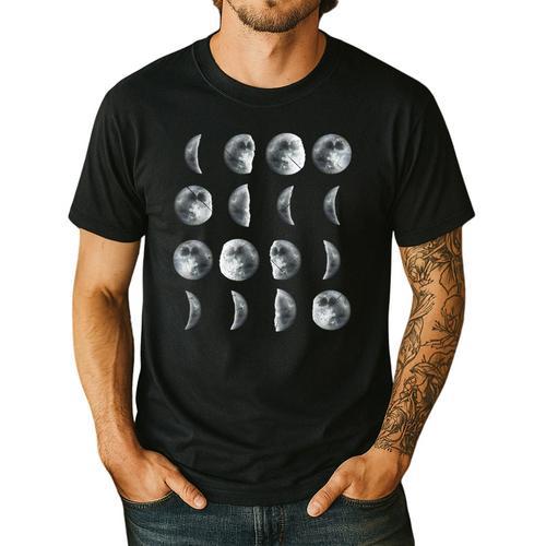 Space Science Student Teacher Leonard Moon Phases Men Women Kids Men's Casual T-Shirt - teacherstshirts.com