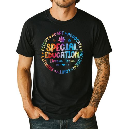 Special Education Squad Dream Team SPED Teacher Back School Men's Casual T-Shirt - teacherstshirts.com AU