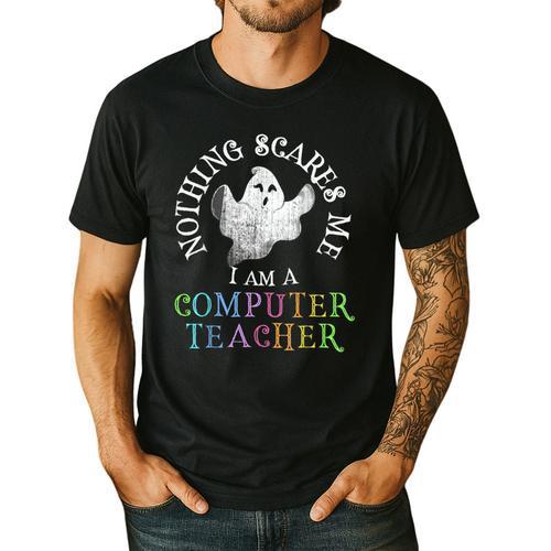 This Is My Spooky COMPUTER TEACHER Costume Don't Scare Me Men's Casual T-Shirt - teacherstshirts.com
