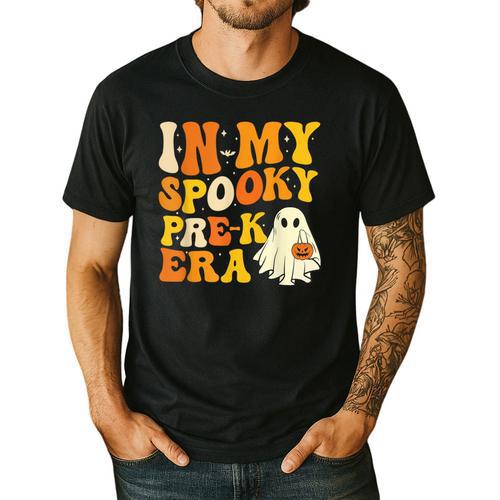 In My Spooky PRE-K Teacher Era Halloween Costume Tee Men's Casual T-Shirt - teacherstshirts.com CA