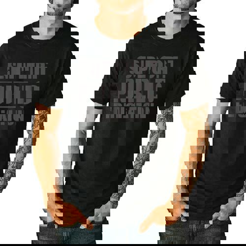 Support Public Education Protect Teachers Students Schools Men&#x27;s Casual T-Shirt - teacherstshirts.com