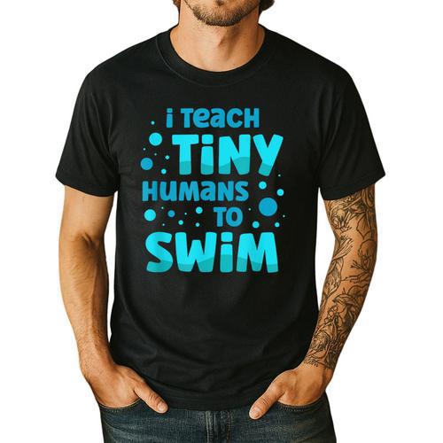 Swimming Teacher I Teach Tiny Humans To Swim Swim Instructor Men's Casual T-Shirt - teacherstshirts.com CA