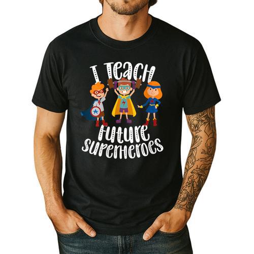 I Teach Superheroes Cute Back To School Teacher Men's Casual T-Shirt - teacherstshirts.com AU