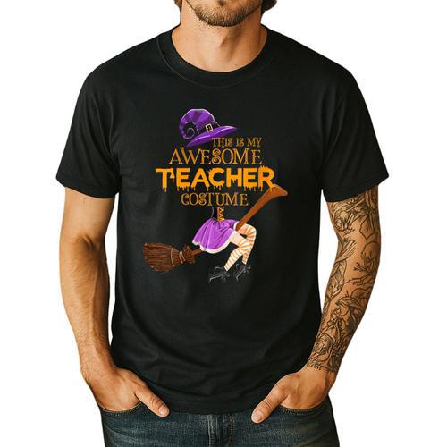 This Is My Teacher Costume Halloween Family Matching Group Men's Casual T-Shirt - teacherstshirts.com UK