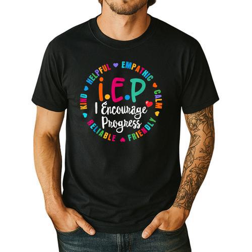 Teacher IEP IEP Encourage Progress Special Education Men's Casual T-Shirt - teacherstshirts.com AU