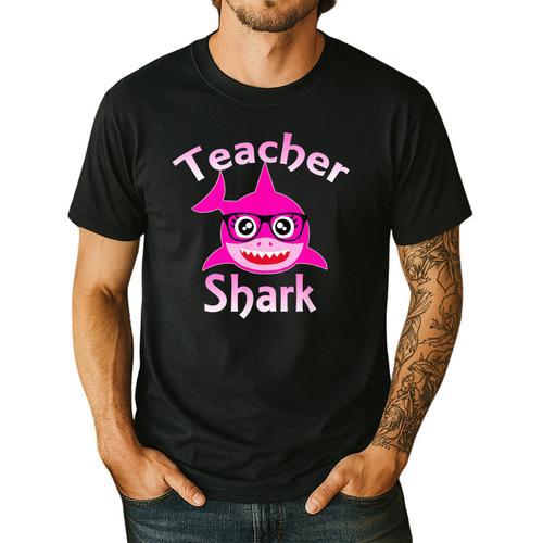 Teacher Shark Female Teacher Men's Casual T-Shirt - teacherstshirts.com UK