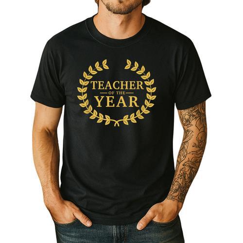 Teacher Of The Year Greatest Ever Award Day Men's Casual T-Shirt - teacherstshirts.com AU