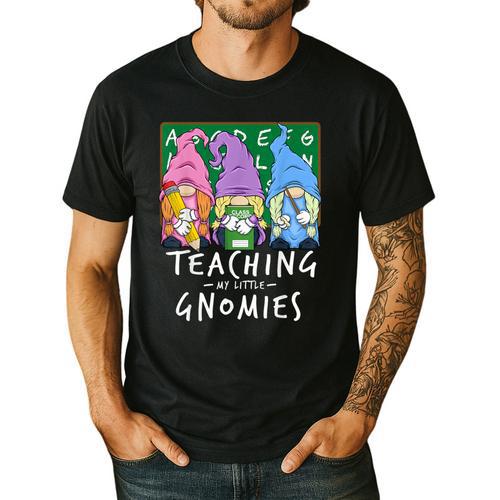 Teaching My Little Gnomies With Gnome For Teacher Women Men's Casual T-Shirt - teacherstshirts.com AU