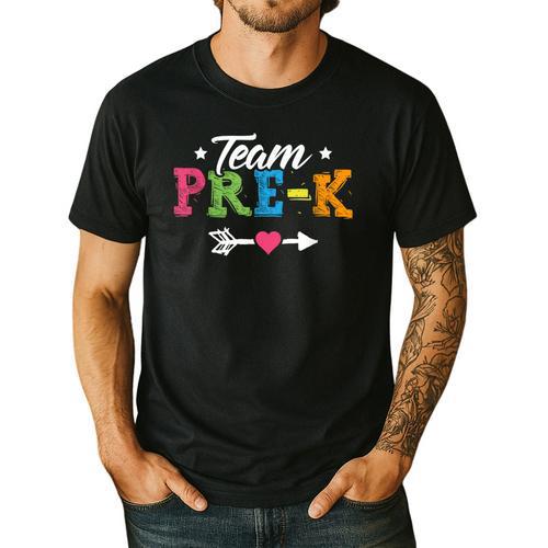 Team Pre-K Shirt PreSchool Teacher Student Back To School Men's Casual T-Shirt - teacherstshirts.com