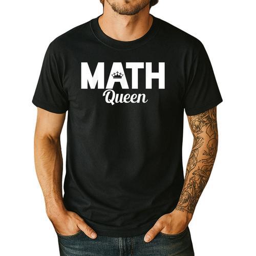 TeeArt Math Mathematics Queen Math Teacher Men's Casual T-Shirt - teacherstshirts.com AU