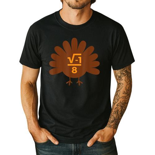 Thanksgiving Math Teacher Math Symbol Men Women Girls Kids Men's Casual T-Shirt - teacherstshirts.com