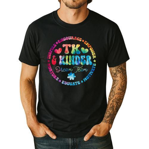 TK & Kinder Dream Team Transitional Kindergarten Teacher Men's Casual T-Shirt - teacherstshirts.com