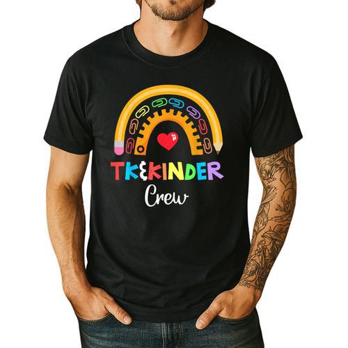 TK And Kinder Crew TK Teacher Transitional Kindergarten PreK Men's Casual T-Shirt - teacherstshirts.com UK