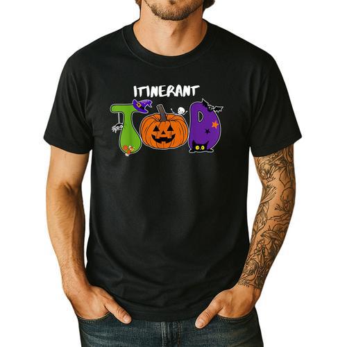 TOD Itinerant Teacher Of The Deaf Halloween ASL Interpreters Men's Casual T-Shirt - teacherstshirts.com