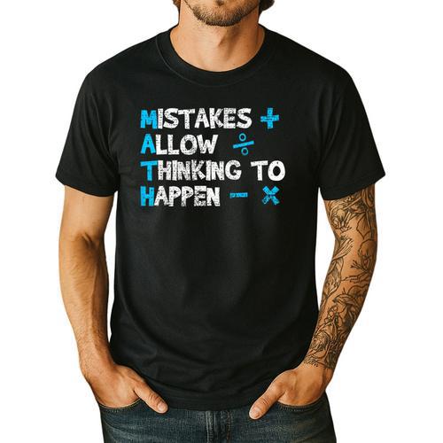 Vintage Math Teacher Saying Men's Casual T-Shirt - teacherstshirts.com