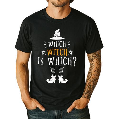 Which Witch Is Which Halloween Grammar Teacher Costume Men's Casual T-Shirt - teacherstshirts.com AU