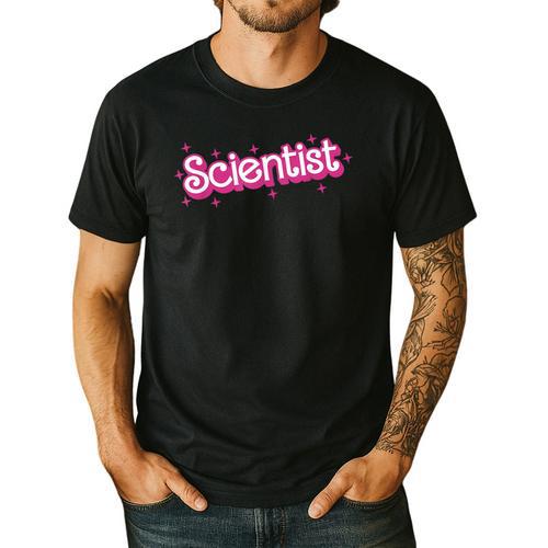 Women Retro Pink Scientist Science Teacher Back To School Men's Casual T-Shirt - teacherstshirts.com