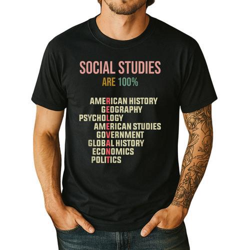 World History Classroom Social Studies History Teacher Men's Casual T-Shirt - teacherstshirts.com UK