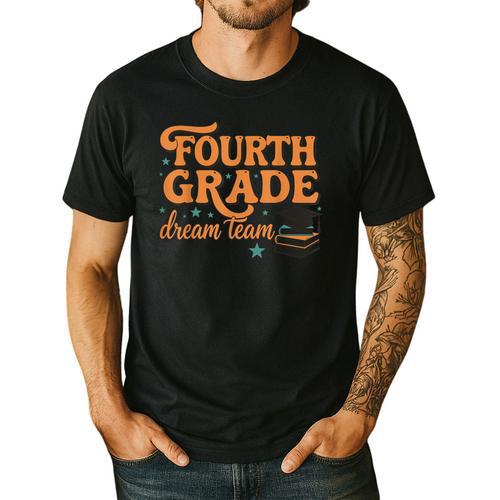 4th Grade Back To School Fourth Grade Dream Team Teacher Men's Casual T-Shirt - teacherstshirts.com AU