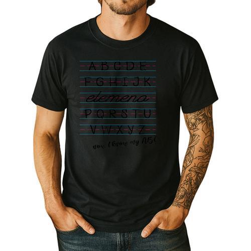 ABC Elemeno Shirt Alphabet Kindergarten Preschool Teacher Men's Casual T-Shirt - teacherstshirts.com