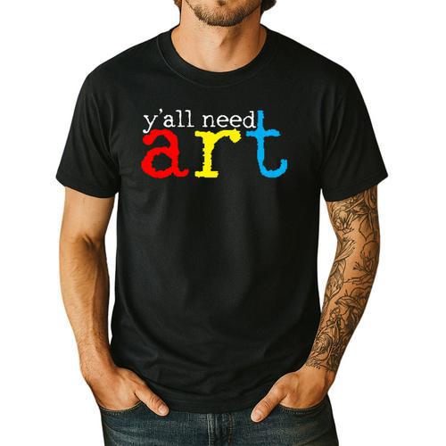 Art Teacher Artists Men's Casual T-Shirt - teacherstshirts.com CA