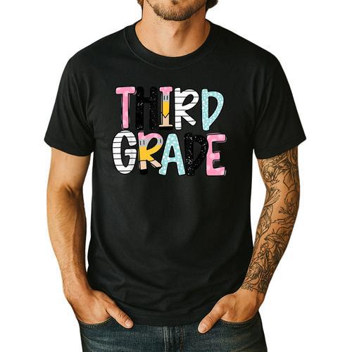 Back To School Third Grade Teacher First Day Of 3rd Grade Men's Casual T-Shirt - teacherstshirts.com CA
