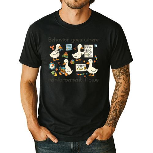 Behavior Analyst Silly Goose RBT ABA Therapy Sped Teacher Men's Casual T-Shirt - teacherstshirts.com