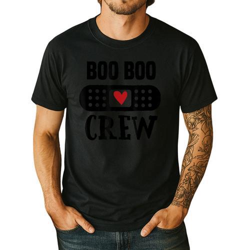 Boo Boo Crew First Aid School Nurse Day Care Teacher Men's Casual T-Shirt - teacherstshirts.com CA