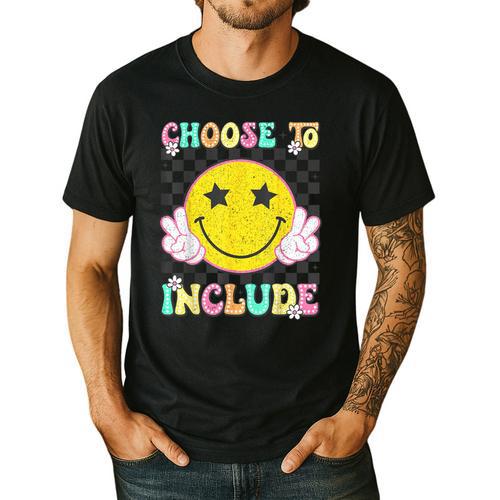 Choose To Include Special Education Teacher Autism Awareness Men's Casual T-Shirt - teacherstshirts.com CA