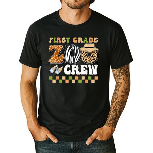 Field Zoo Trip Teacher First Grade Crew Back To School Men's Casual T-Shirt - teacherstshirts.com