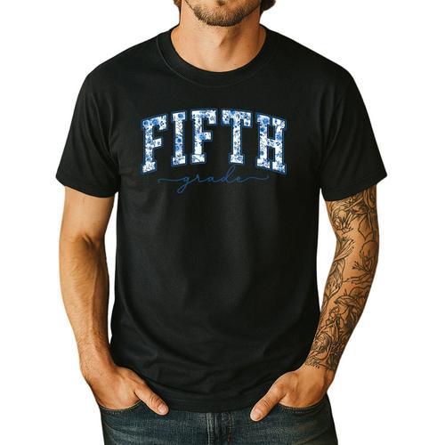 Fifth Grade Toile De Jouy Back To School Teachers Kids Men's Casual T-Shirt - teacherstshirts.com UK