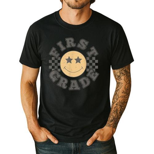First Grade Teacher First Day Of 1st Grade Back To School Men's Casual T-Shirt - teacherstshirts.com AU