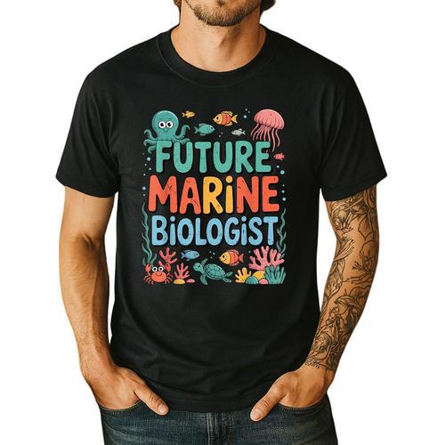 Future Marine Biologist Student Biology Teacher Kids Men's Casual T-Shirt - teacherstshirts.com CA