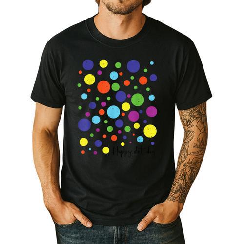Happy Dot Day 2025 Polka Dot Boys Girls Kids Teacher Dot Day Men's Casual T-Shirt - teacherstshirts.com