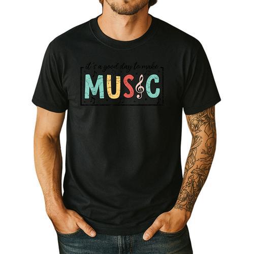It's A Good Day To Make Music Musician Music Teacher Men's Casual T-Shirt - teacherstshirts.com