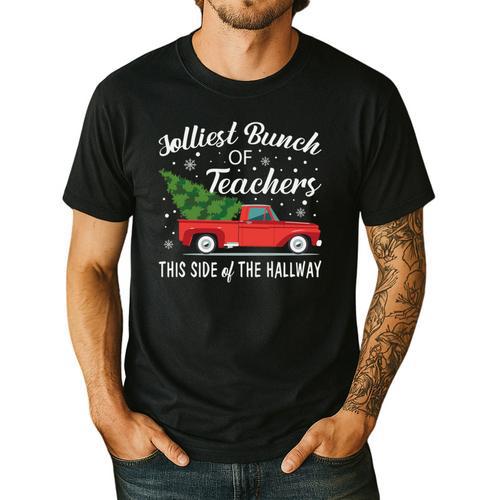 Jolliest Bunch Of Teachers This Side Of The Hallway Men's Casual T-Shirt - teacherstshirts.com DE