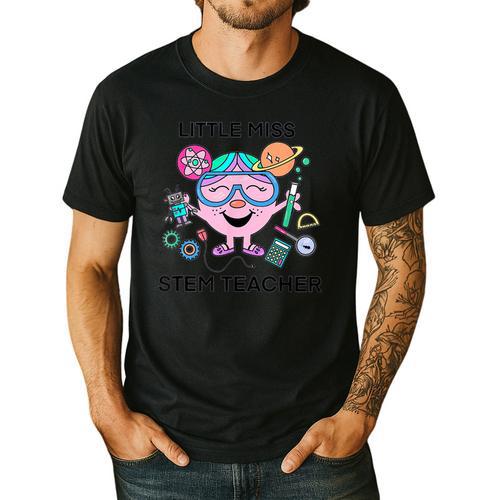 Little Miss Stem Teacher Men's Casual T-Shirt - teacherstshirts.com UK
