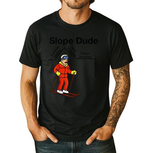 Nerdy Slope Dude Geometry Algebra Math Teacher Men's Casual T-Shirt - teacherstshirts.com AU