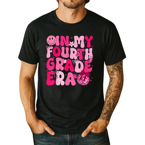 Pink Fourth Grade Era 4th Back To School Grade Teacher Men's Casual T-Shirt - teacherstshirts.com AU