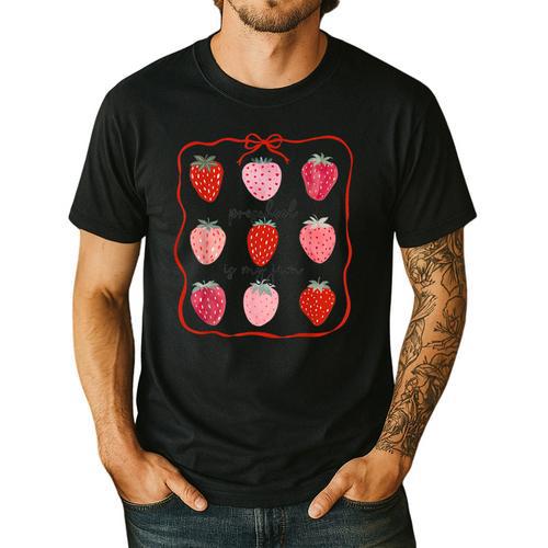 Preschool Is My Jam Strawberry Teacher First Day Of School Men's Casual T-Shirt - teacherstshirts.com UK