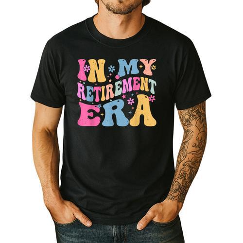 Retro Groovy Retirement Era Retired Teacher Men's Casual T-Shirt - teacherstshirts.com AU