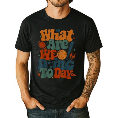 Retro PE Teacher What Are We Doing Today School Coach Women Men's Casual T-Shirt - teacherstshirts.com CA