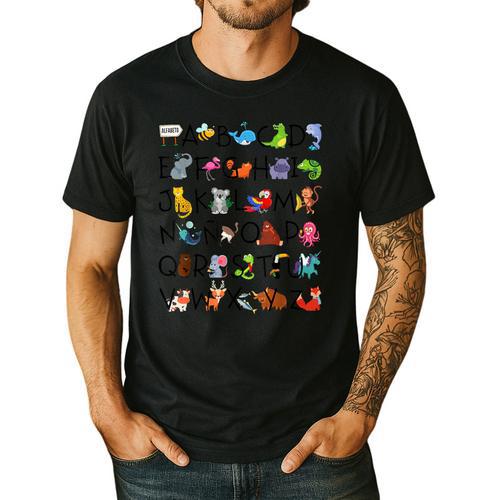 SPANISH ALPHABET MAESTRA SPANISH TEACHER Men's Casual T-Shirt - teacherstshirts.com AU