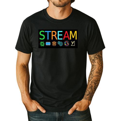 Stream Technology Robotics Shirt For Teachers And Students Premium Tri-Blend Men's Casual T-Shirt - teacherstshirts.com AU
