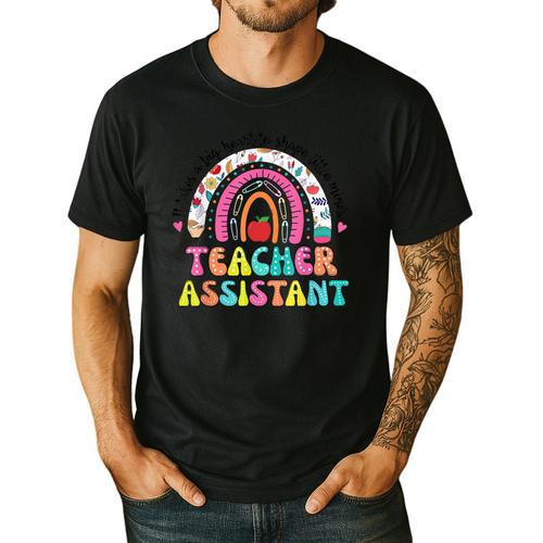 It Takes A Big Heart To Shape Little Minds Teacher Assistant Men's Casual T-Shirt - teacherstshirts.com